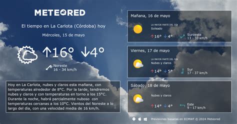 el tiempo en la carlota cordoba|Tiempo en La Carlota. Clima a 14 días